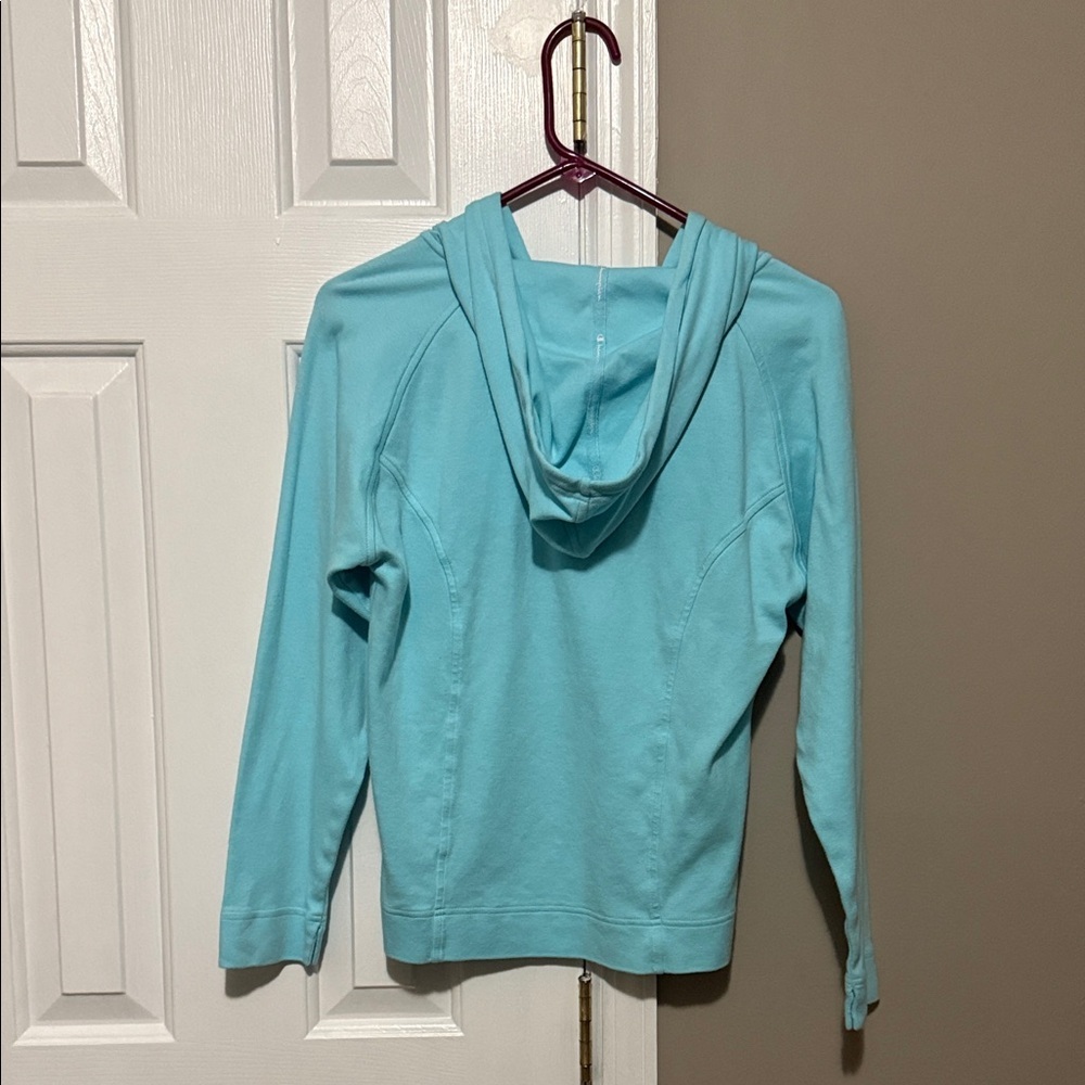 Champion {Girls Large} Aqua Blue Quarter- Zip Hoodie - Picture 6 of 10